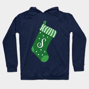 Christmas Stocking with Letter S Hoodie